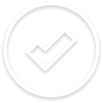 Check mark in a circle icon