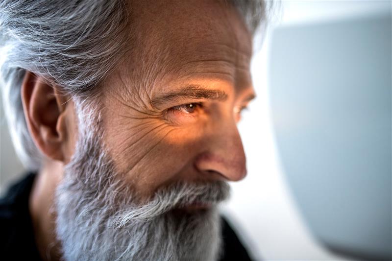 AVS feature story male face close up