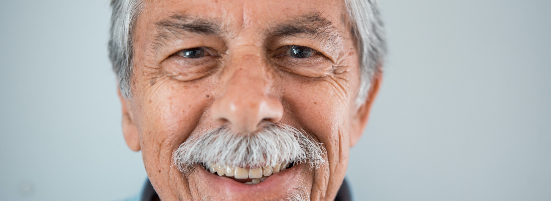 Older man smiling