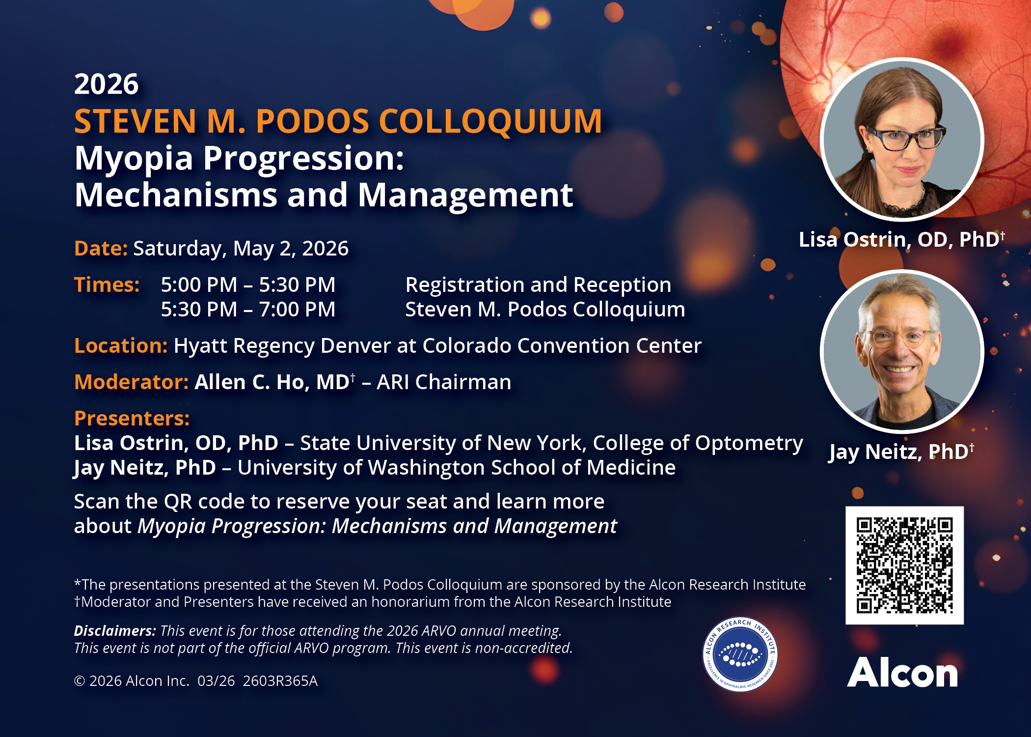 Information graphic for 2026 Steven M. Podos Colloquium