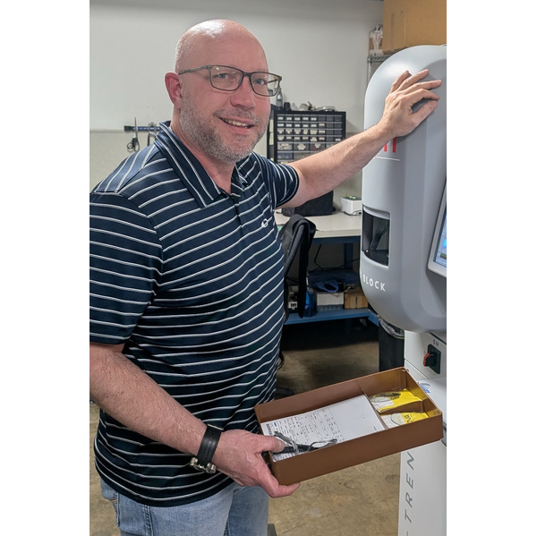 Brian Talkington in lab