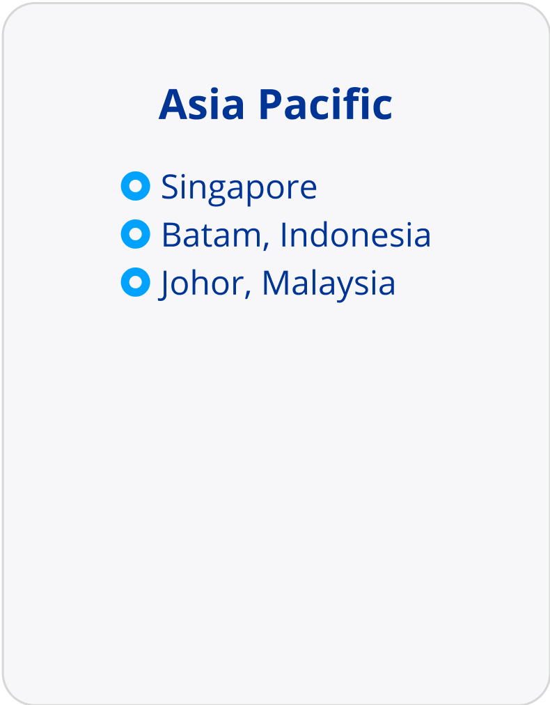 A list of Alcon's Asia Pacific locations