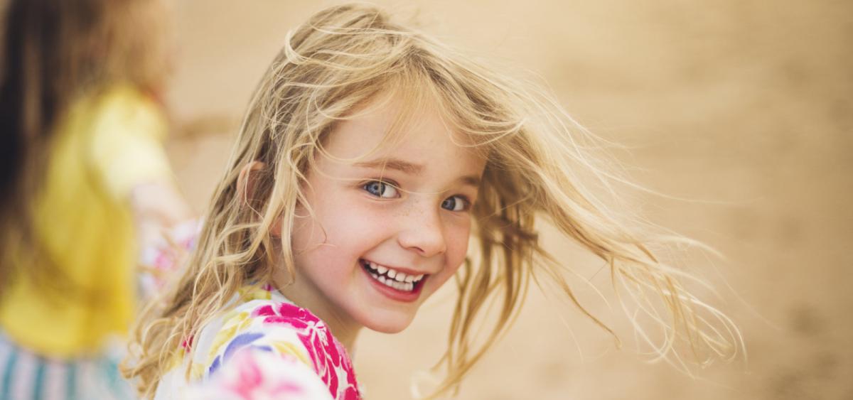 young girl at the beach