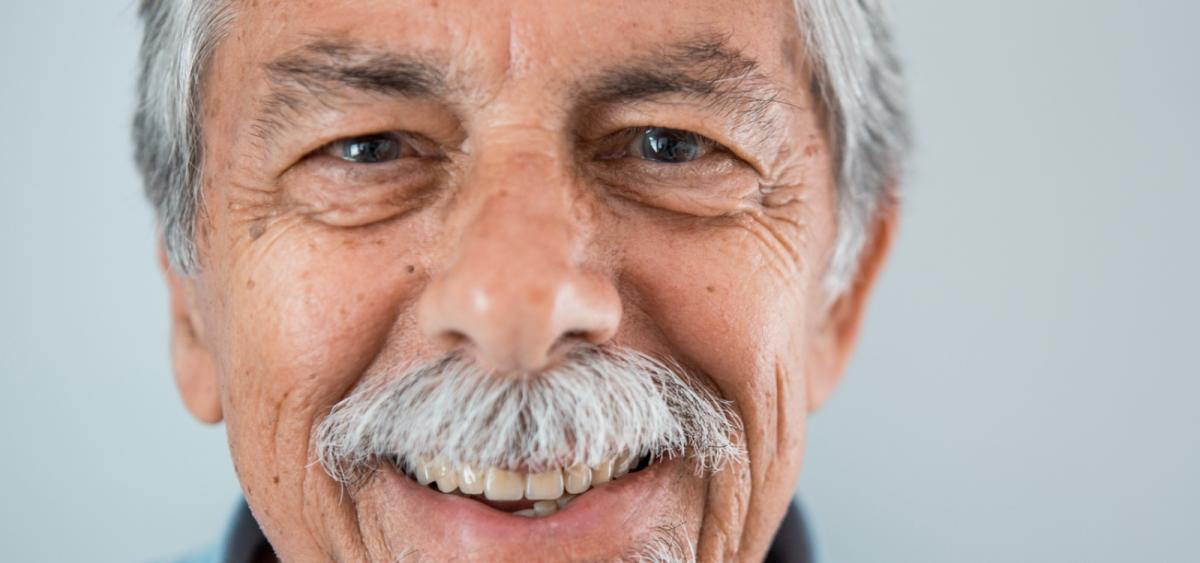 Older man smiling