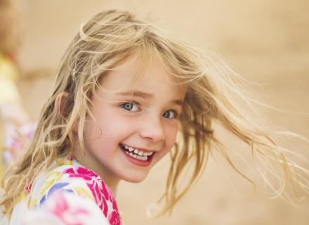 young girl at the beach
